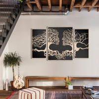 FAMILY 115x70 cm - Quadro arredo LASERCUT composito Legno e PVC Misura: 115x70 cm