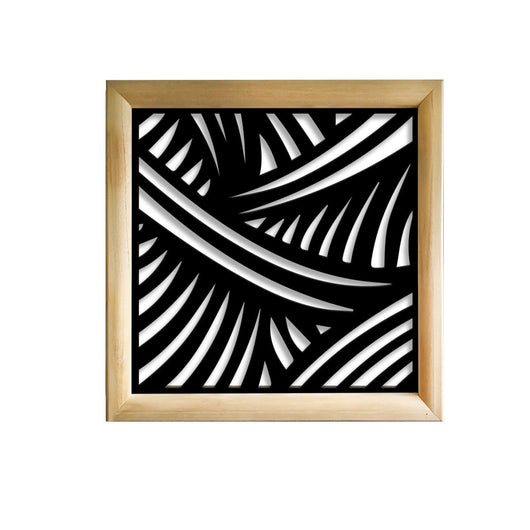 FASCE - Moduli Decorativi in Legno e PVC Colore: nero, Misura: 73x73 cm
