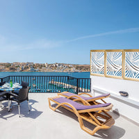 FASCE - Moduli Decorativi in Legno e PVC Misura: 48x48 cm, Colore: bianco