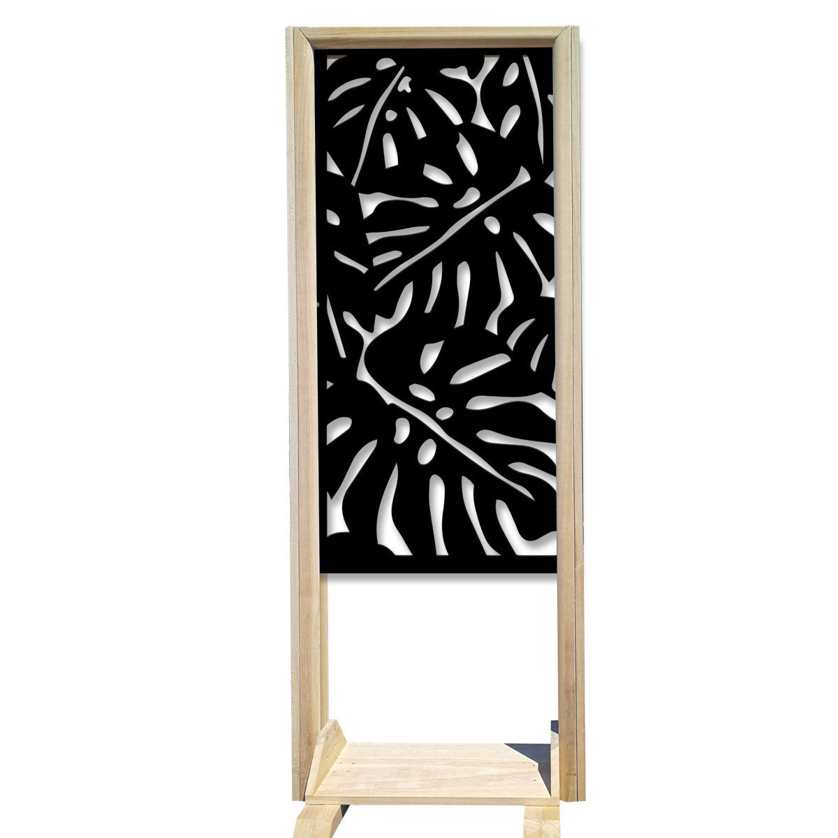 FILODENDRO - Separè  - Paravento modulabile - 70x190cm - in Legno e PVC Colore: nero