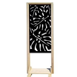 FILODENDRO - Separè  - Paravento modulabile - 70x190cm - in Legno e PVC Colore: nero