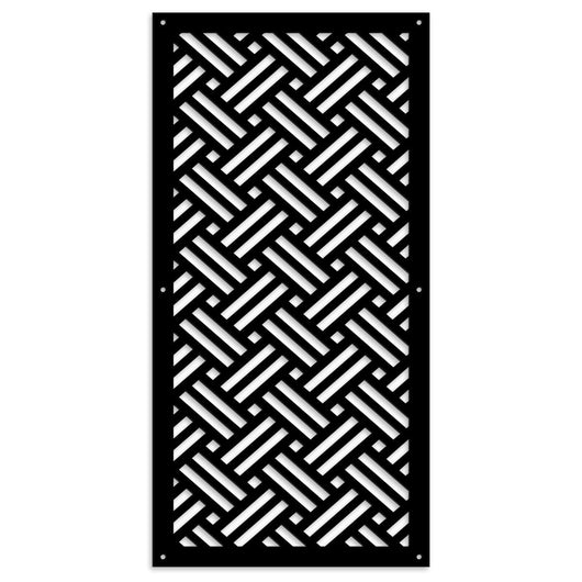 FILOTTO - Pannello in PVC traforato - Parasole Misura: 98x198 cm, Colore: nero