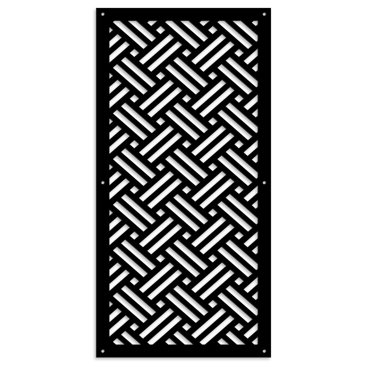 FILOTTO - Pannello in PVC traforato - Parasole Colore: nero, Misura: 47x94 cm