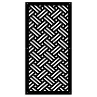 FILOTTO - Pannello in PVC traforato - Parasole Colore: nero, Misura: 47x94 cm