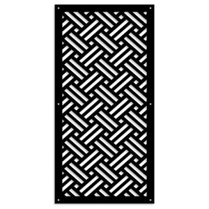 FILOTTO - Pannello in PVC traforato - Parasole Colore: nero, Misura: 47x94 cm