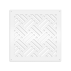 FILOTTO - Pannello in PVC traforato - Parasole Colore: bianco, Misura: 48x48 cm