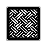 FILOTTO - Pannello in PVC traforato - Parasole Colore: nero, Misura: 98x98 cm