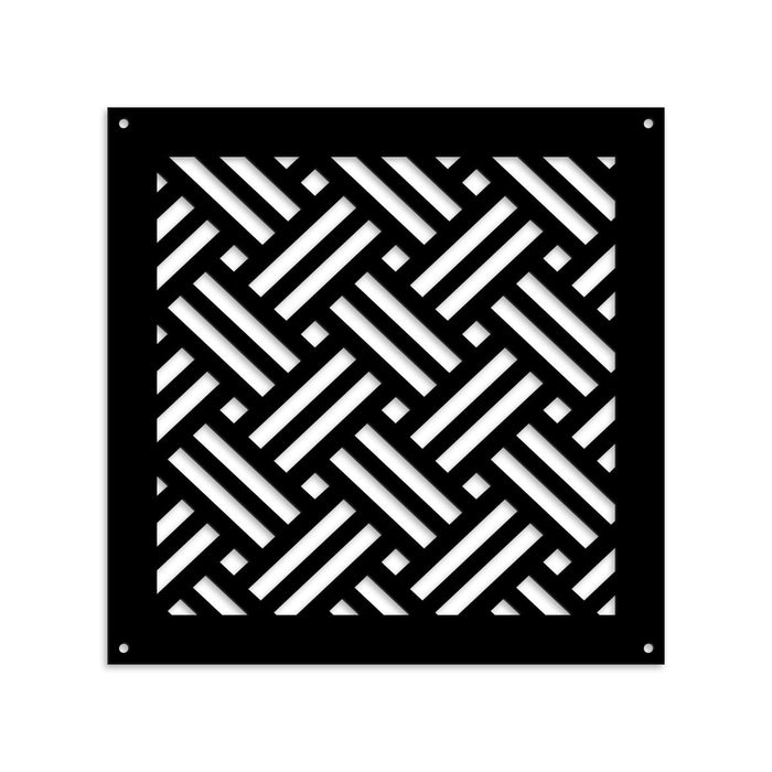 FILOTTO - Pannello in PVC traforato - Parasole Colore: nero, Misura: 98x98 cm