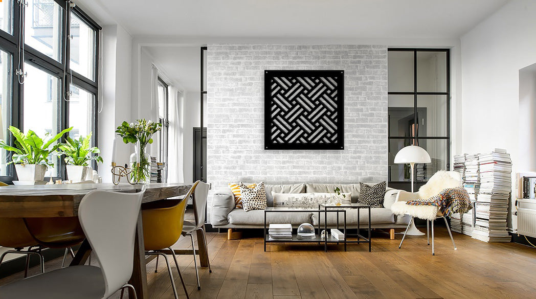 FILOTTO - Pannello in PVC traforato - Parasole Colore: nero, Misura: 98x98 cm