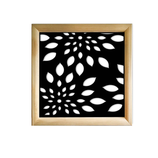 FIREWORKS - Moduli Decorativi in Legno e PVC Colore: nero, Misura: 73x73 cm