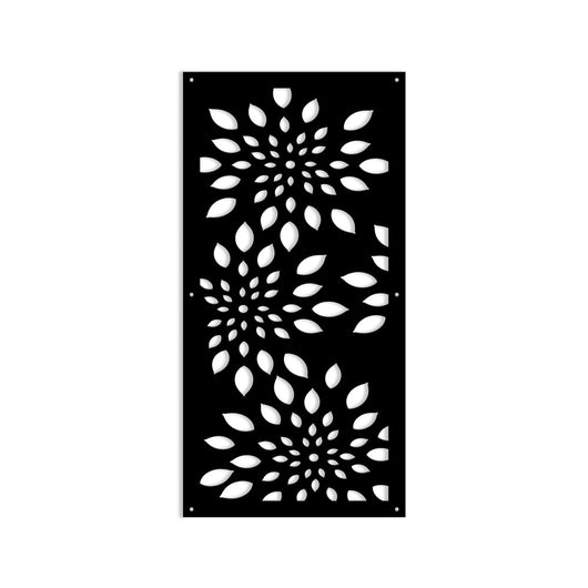 FIREWORKS - Pannello in PVC traforato - Parasole Colore: nero, Misura: 47x94 cm