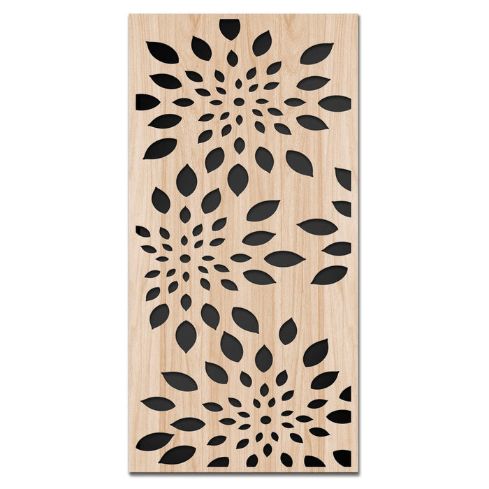 FIREWORKS - Quadro arredo LASERCUT composito Legno e PVC Misura: 50x100 cm