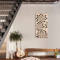 FIREWORKS - Quadro arredo LASERCUT composito Legno e PVC Misura: 70x140 cm