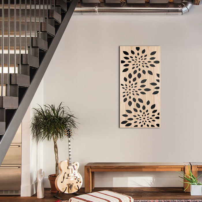 FIREWORKS - Quadro arredo LASERCUT composito Legno e PVC Misura: 70x140 cm