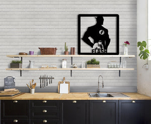 FLASH- Quadro moderno in pvc solido 48 x 48cm Colore: nero