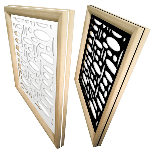 FLASHPOINT - Moduli Decorativi in Legno e PVC Colore: bianco, Misura: 73x73 cm