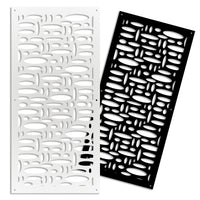 FLASHPOINT - Pannello in PVC traforato - Parasole Misura: 98x198 cm, Colore: bianco