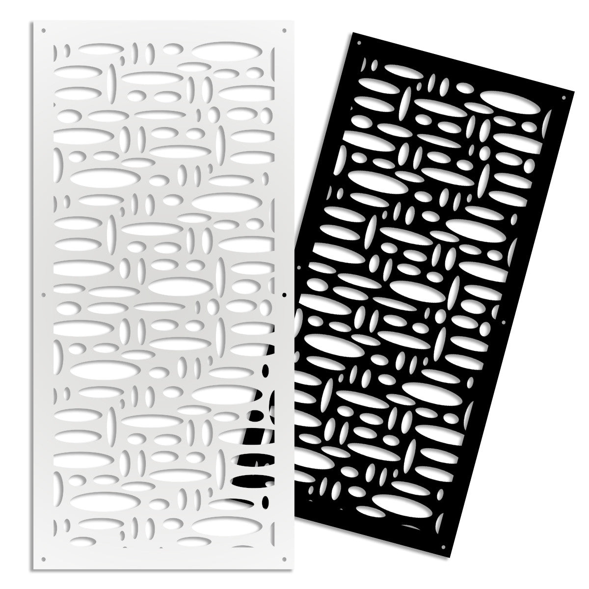 FLASHPOINT - Pannello in PVC traforato - Parasole Misura: 98x198 cm, Colore: nero