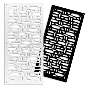 FLASHPOINT - Pannello in PVC traforato - Parasole Misura: 98x198 cm, Colore: nero