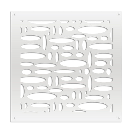 FLASHPOINT - Pannello in PVC traforato - Parasole Colore: bianco, Misura: 98x98 cm