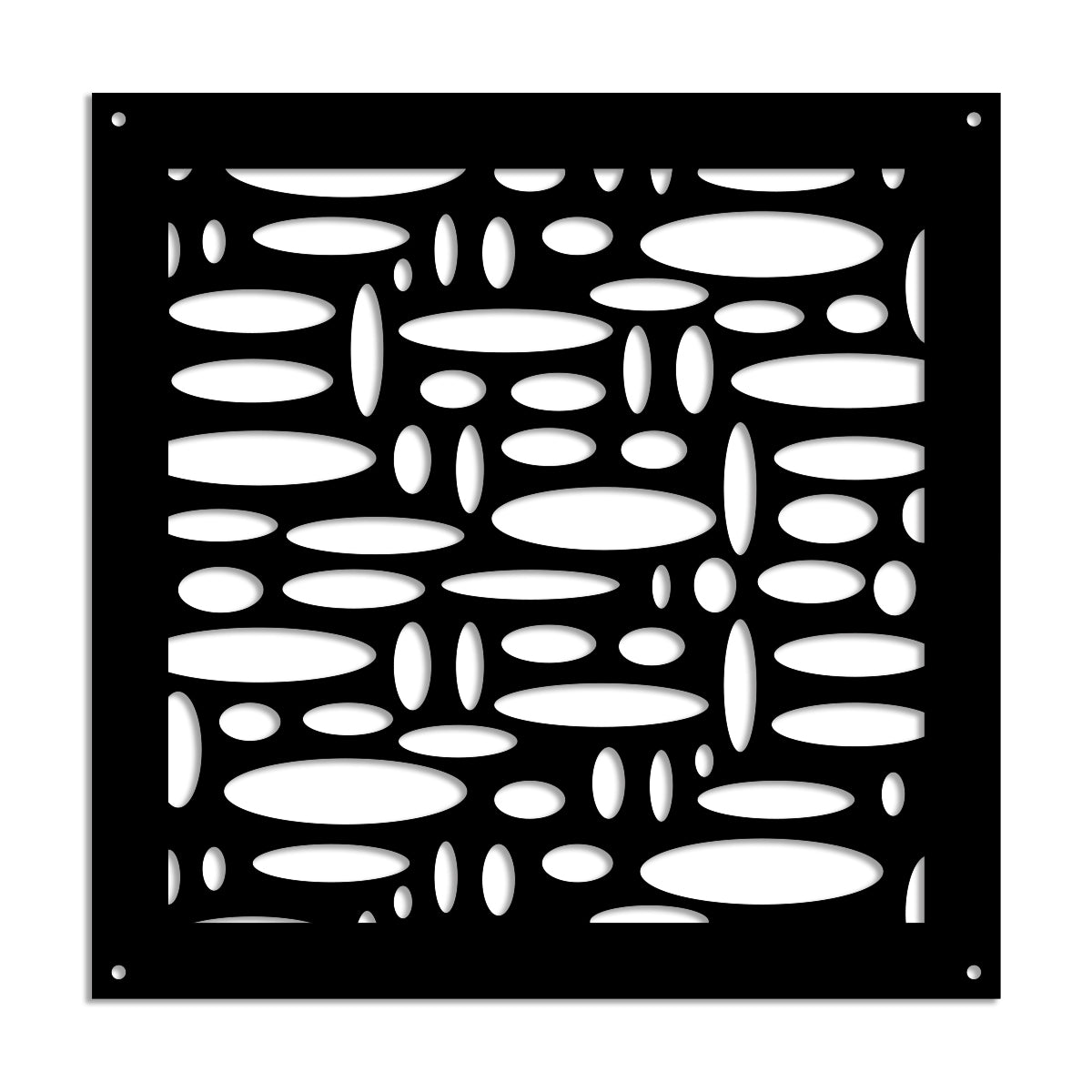FLASHPOINT - Pannello in PVC traforato - Parasole Misura: 48x48 cm, Colore: nero