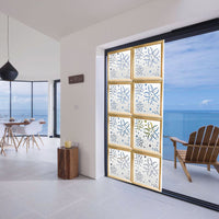 FLOWERS - Moduli Decorativi in Legno e PVC Colore: bianco, Misura: 73x73 cm