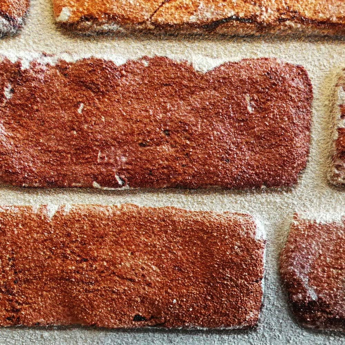 FOCOLARE - pannello finto mattone in EPS Resinato Misura 100x50 Cm spessore 2 cm