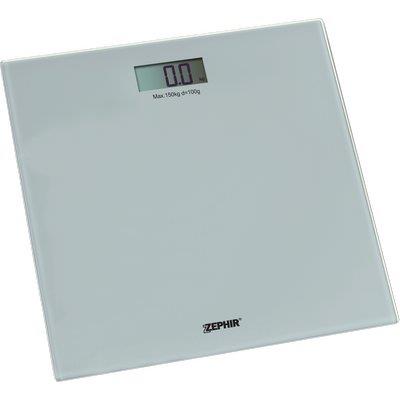 BILANCIA DIGITALE PESAPERSONE ZHS809 ZEPHIRVETRO SLIM CM 30 KG 150 1XCR2032 NON INCLUSA