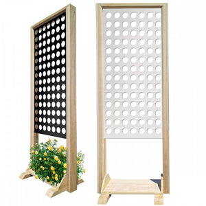 FORI PICCOLI - Separè  - Paravento modulabile - 70x190cm - in Legno e PVC Colore: nero