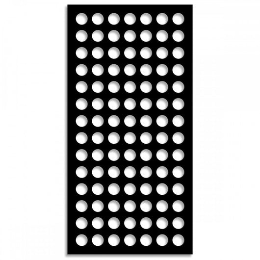 FORI-PICCOLI - Pannello in PVC traforato - Parasole Colore: nero, Misura: 98x198 cm