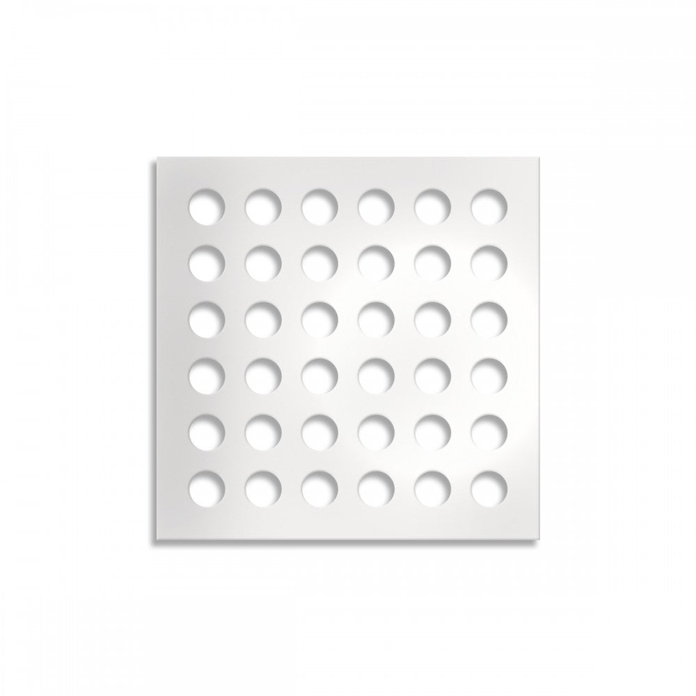 FORI-PICCOLI - Pannello in PVC traforato - Parasole Colore: bianco, Misura: 73x73 cm