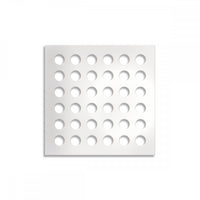 FORI-PICCOLI - Pannello in PVC traforato - Parasole Colore: bianco, Misura: 73x73 cm