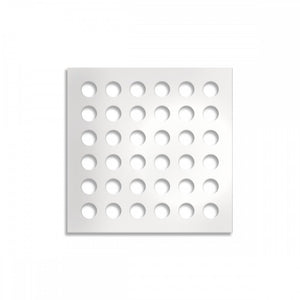 FORI-PICCOLI - Pannello in PVC traforato - Parasole Colore: bianco, Misura: 73x73 cm