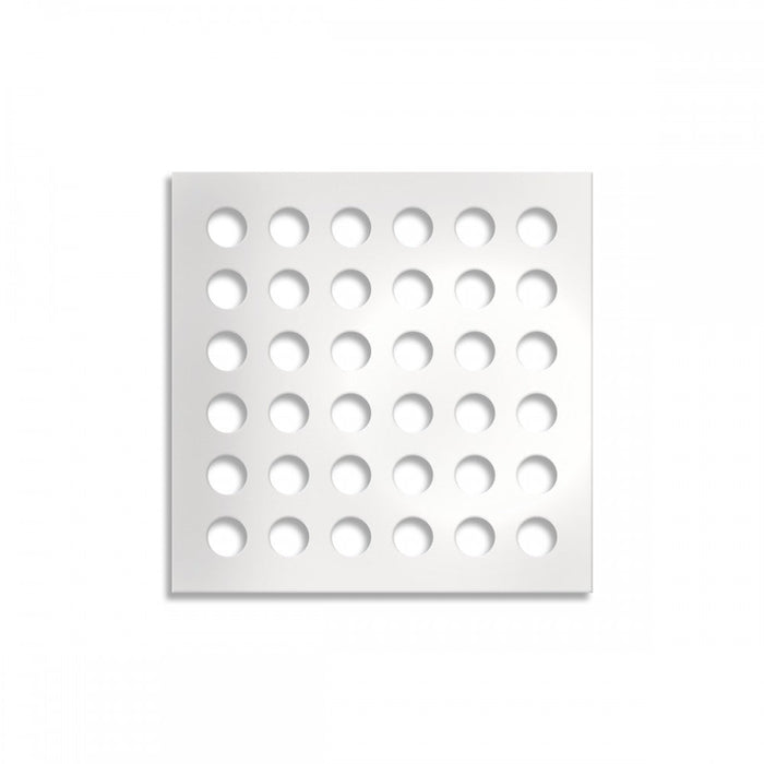 FORI-PICCOLI - Pannello in PVC traforato - Parasole Colore: bianco, Misura: 73x73 cm