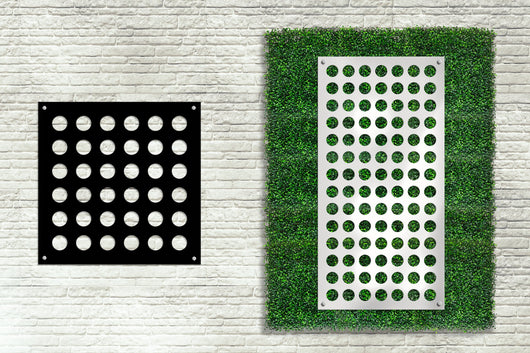 FORI-PICCOLI - Pannello in PVC traforato - Parasole Colore: nero, Misura: 73x73 cm