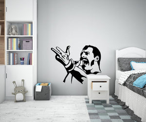FREDDY - Adesivo murale wall sticker in vinile 55x65 cm Colore: nero