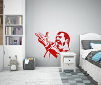 FREDDY - Adesivo murale wall sticker in vinile 55x65 cm Colore: Rosso