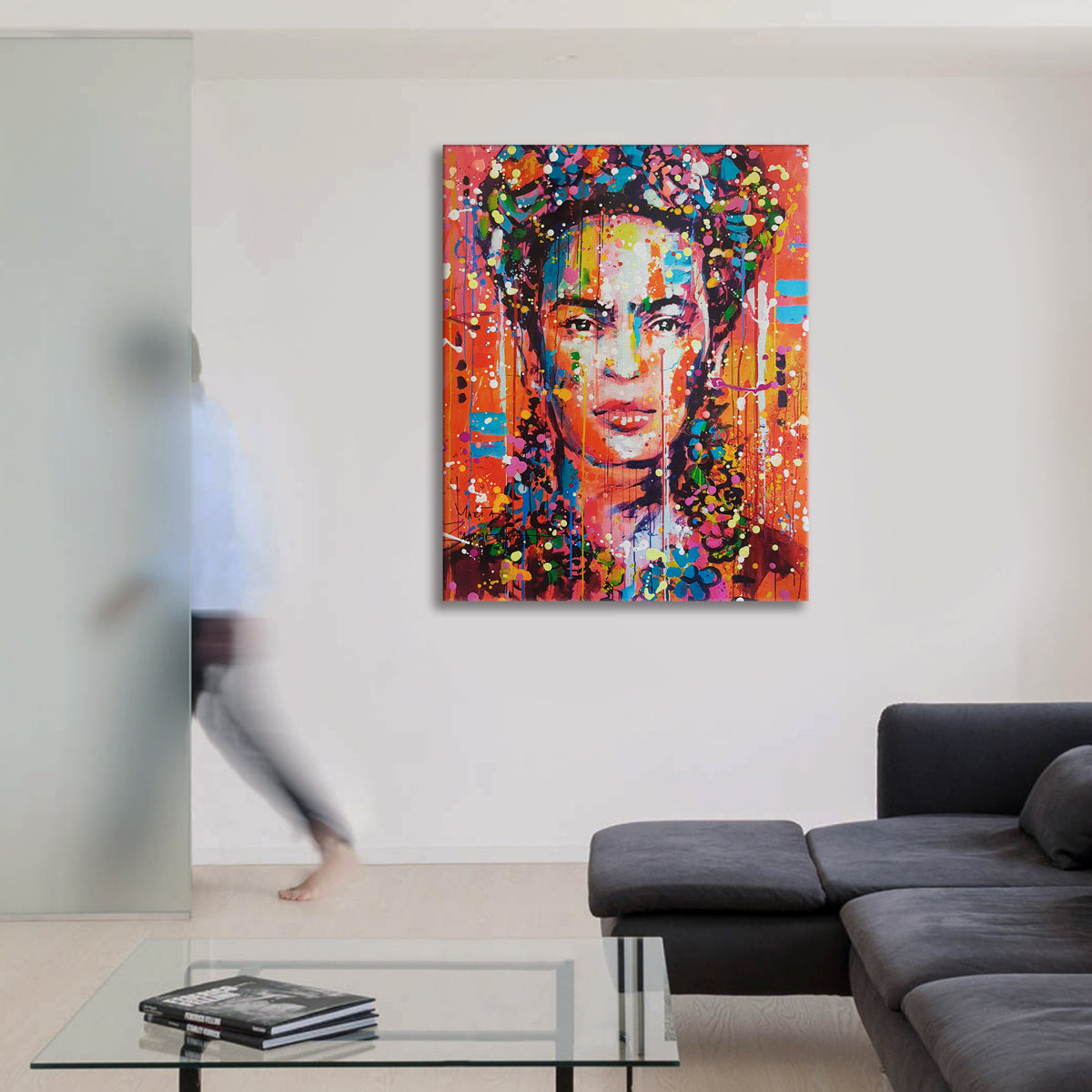 Freeda -  Quadro Canvas Contemporaneo su telaio in legno Misura: 70x100 cm