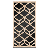 GEOMETRY - Quadro arredo LASERCUT composito Legno e PVC Misura: 70x140 cm