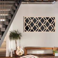 GEOMETRY - Quadro arredo LASERCUT composito Legno e PVC Misura: 70x140 cm