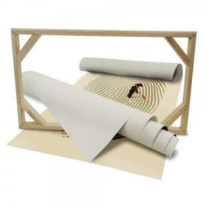 GIARDINO ZEN - Impronta - Quadro stampato su Tela e montato su telaio in legno Misura: 100x140 cm