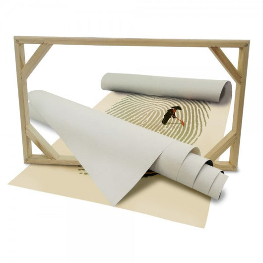 GIARDINO ZEN - Impronta - Quadro stampato su Tela e montato su telaio in legno Misura: 100x140 cm