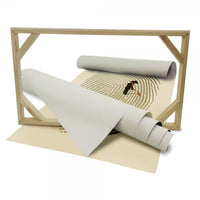 GIARDINO ZEN - Impronta - Quadro stampato su Tela e montato su telaio in legno Misura: 50x70 cm