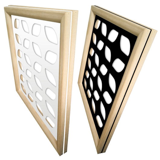 GLOBECROSS - Moduli Decorativi in Legno e PVC Colore: bianco, Misura: 98x98 cm