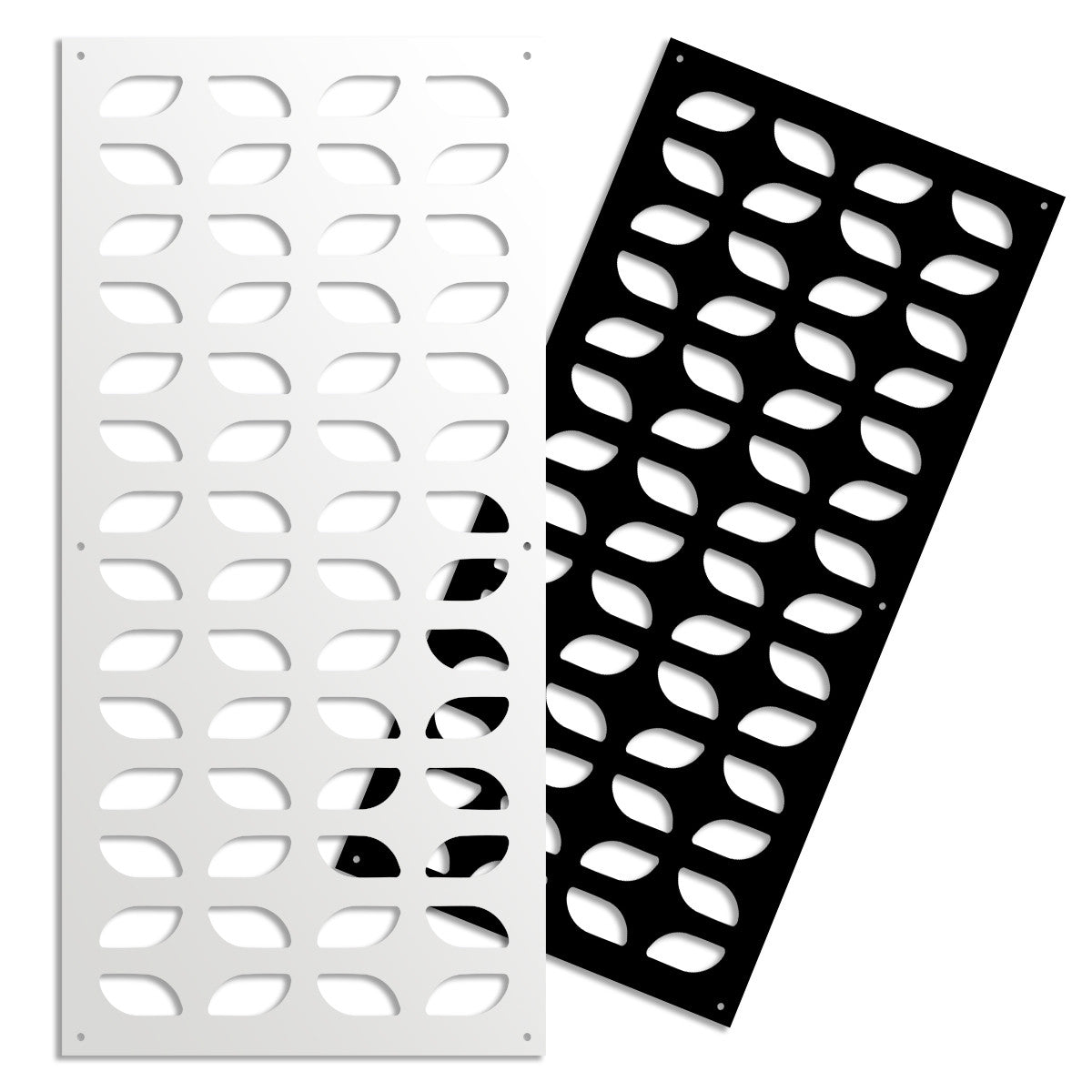 GLOBECROSS - Pannello in PVC traforato - Parasole Colore: nero, Misura: 47x94 cm