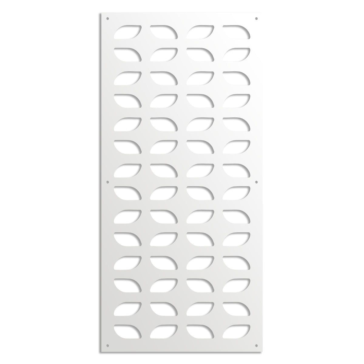 GLOBECROSS - Pannello in PVC traforato - Parasole Misura: 73x148 cm, Colore: bianco