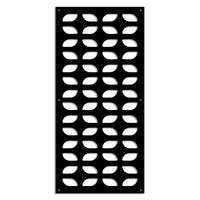 GLOBECROSS - Pannello in PVC traforato - Parasole Misura: 50x150 cm, Colore: nero