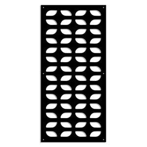 GLOBECROSS - Pannello in PVC traforato - Parasole Misura: 50x150 cm, Colore: nero