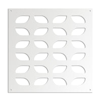 GLOBECROSS - Pannello in PVC traforato - Parasole Misura: 73x73 cm, Colore: bianco