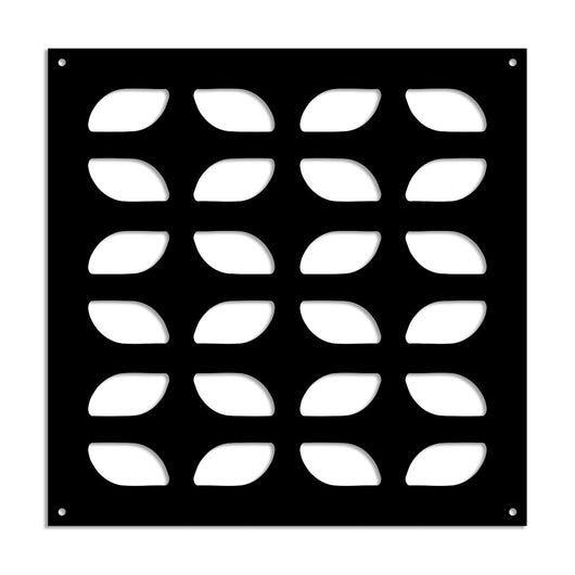 GLOBECROSS - Pannello in PVC traforato - Parasole Colore: nero, Misura: 73x73 cm